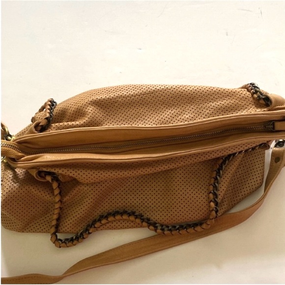 Carla Mancini Bag Tote Perforated Leather Shoulder Bag with pouch - Picture 11 of 16